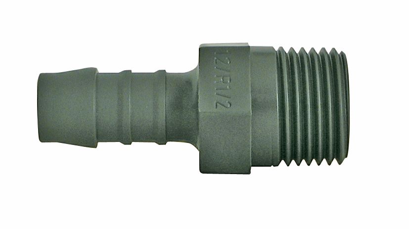 Embout mâle plastique D.10 mm M 12x17